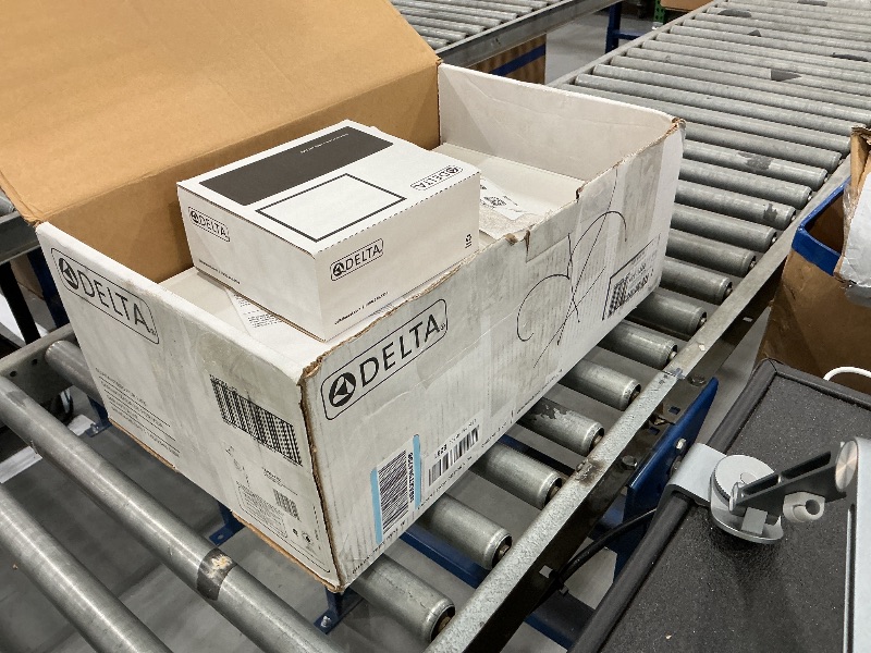 Photo 1 of Delta Modern Round Shower System Faucet Set, Brushed Gold 6-inch Shower Head and Handle Set, Valve Trim Kit, Champagne Bronze T342704-CZ (Valve Not Included)