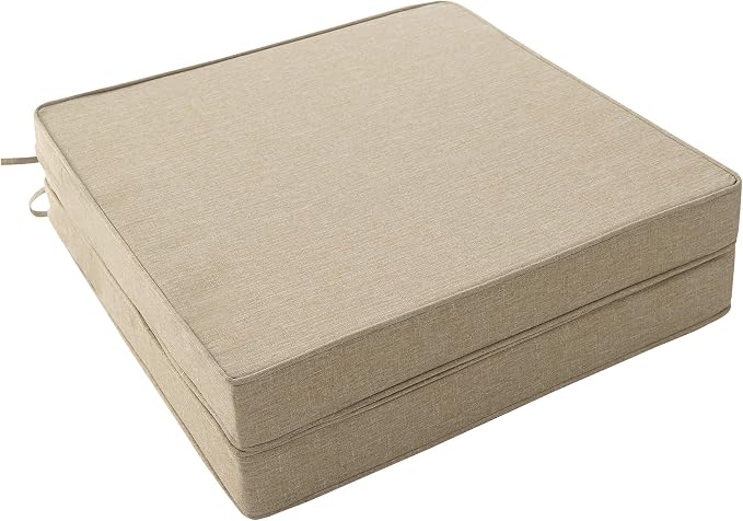 Photo 1 of IPYNBAP Outdoor Chair Cushions, Beige, 19x19x3" 2 pack