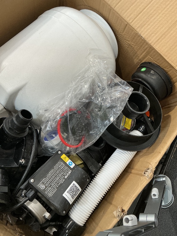 View 3 of VEVOR FlashPure Sand Filter Pump 12" 1/2 HP Swimming Pool Filter System
