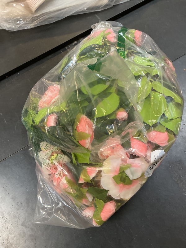 Photo 1 of Lunmon 2 Pack Artificial Camellia Trees - 3 Ft Pink
