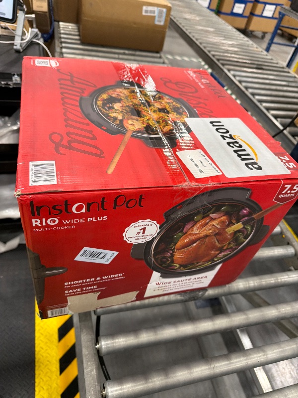 View 2 of Instant Pot RIO Wide Plus, 9-in-1 Electric Pressure Cooker, 35% Larger Cooking Surface, WhisperQuiet Steam Release, Multi-Cooker, Slow Cook, Rice Maker, Steamer, Sauté, Cake, & Warmer, 7.5 Quarts