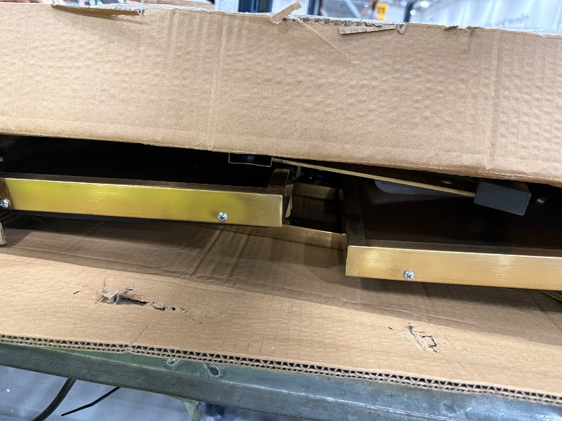 Photo 1 of Trashaholic Multifunctional 2-Tray Utility Cart - Gold