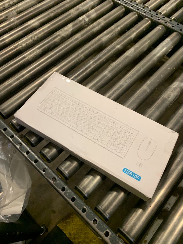 View 2 of Wireless Keyboard and Mouse Combo Silent for Office and Home(Orange-B)