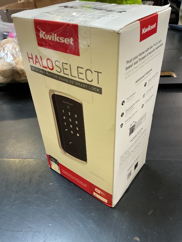 Photo 1 of Kwikset Halo Select Smart Lock - Wi-Fi/Matter Deadbolt