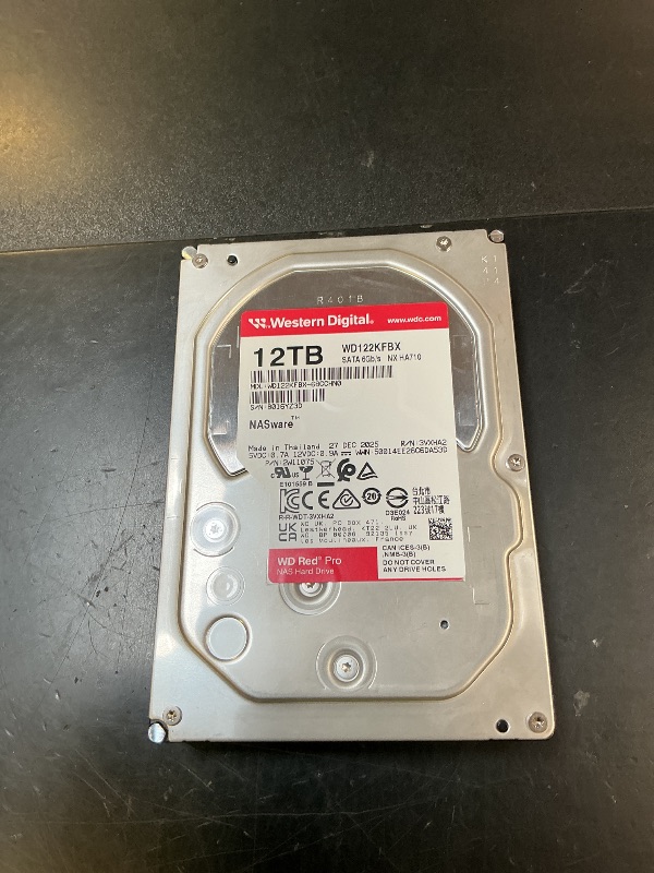 Photo 1 of Western Digital 12TB WD Red Pro NAS Internal Hard Drive