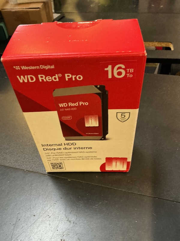 Photo 1 of Western Digital 16TB WD Red Pro NAS Internal Hard Drive