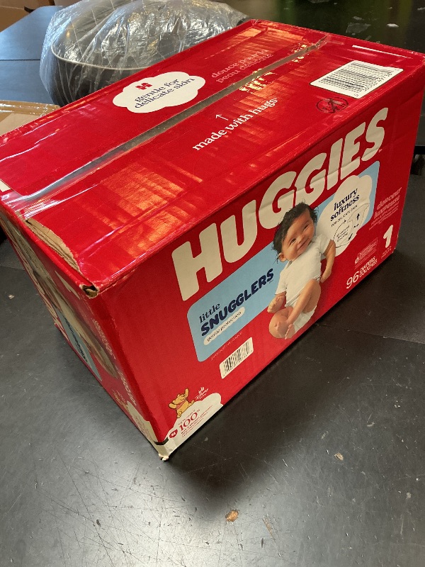 Photo 1 of Huggies Little Snugglers Diapers Size 1, 96 Count