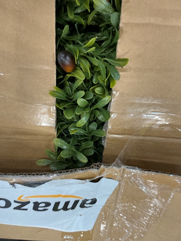 Photo 1 of Grooy Artificial Boxwood Topiary Ball Tree with Spike