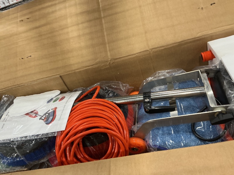 Photo 1 of HHQ Commercial Floor Scrubber Machine, 13" Heavy Duty Orbital Floor Cleaner Buffer and Polisher- Deep Cleaning Hard Floors and Carpets with Ease, 3 Brushes & 3 Cleaning Pads, Orb-6