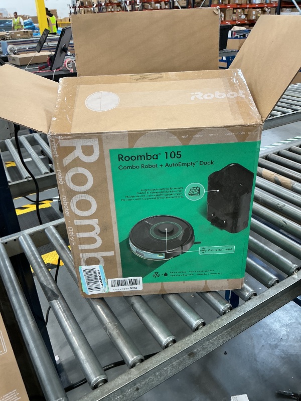 Photo 1 of iRobot Roomba 105 Combo Robot Vacuum & Mop with AutoEmpty Dock - Self-Empties for 75 Days, Intense Power-Lifting Suction, LiDAR Navigation, Multiple Cleaning Modes, Avoids Mopping Carpet