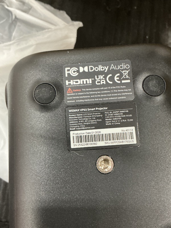 Photo 1 of WEMAX Google TV Smart Projector, Native 1080P FHD