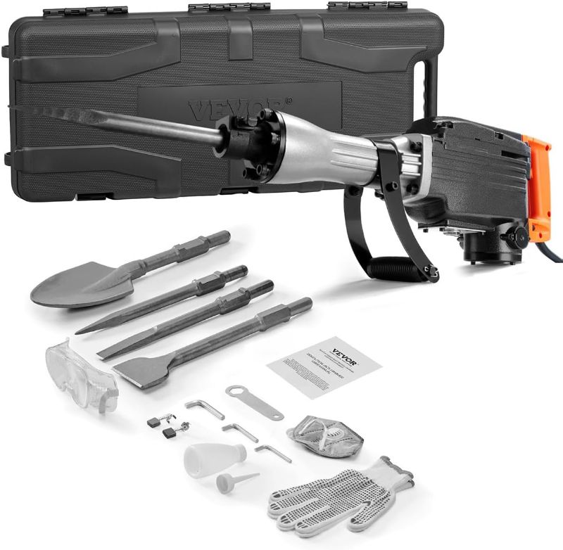 Photo 1 of VEVOR Demolition Jack Hammer 2200W Electric Jackhammer Concrete Breaker