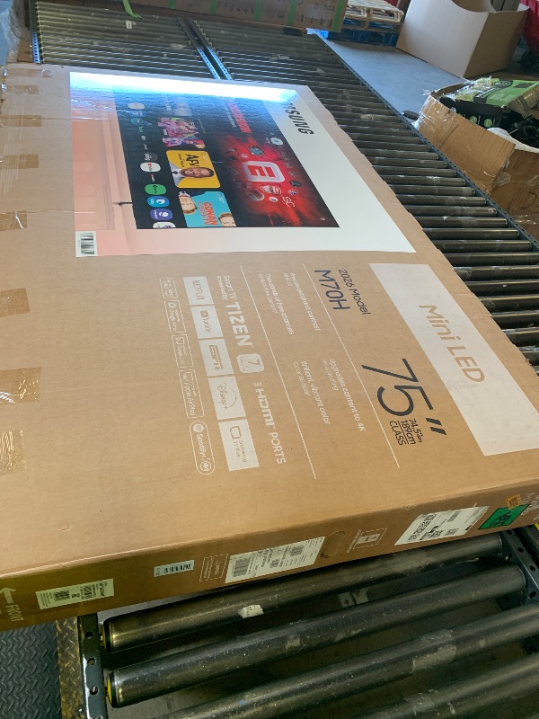 Photo 1 of Samsung 75-Inch Class M70H Series, Mini LED, 4K, Smart TV, 2026 Model