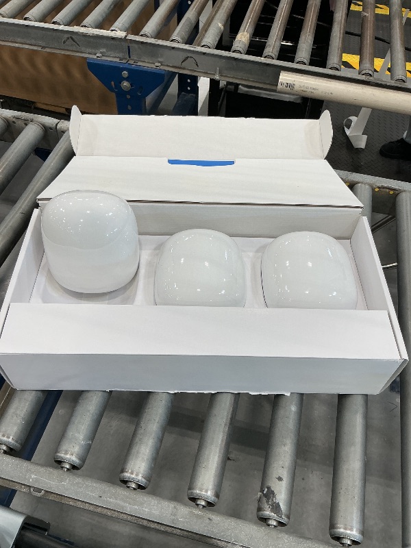 Photo 1 of Google Nest Wifi Pro 6E Mesh Wi-Fi System - 3 Pack - Snow