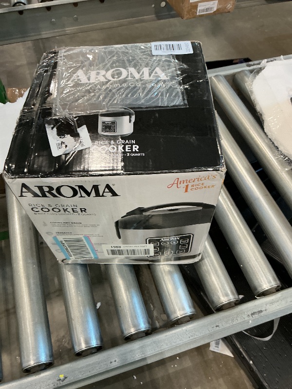 View 2 of [DAMAGED] Aroma 8-Cup Digital Rice Cooker & Food Steamer