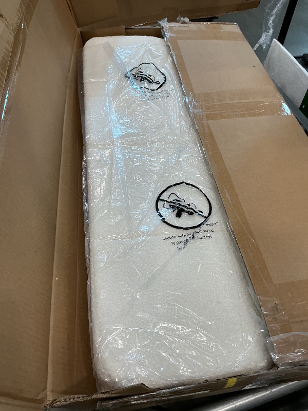 View 3 of [Partial Set] Bellemave Queen Size Teddy Fleece Upholstered Montessori Floor Bed with Fence,Low Profile Kids Bed Frame with Full Padded Safety Guardrails, No Box Spring Needed for Boys and Girls,Beige