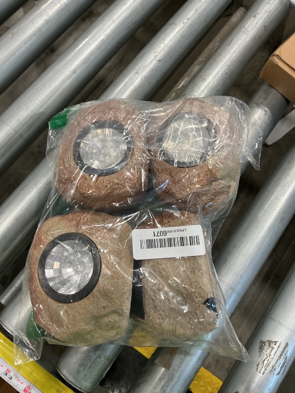 View 3 of [SIDES ARE DAMAGED] VISFLAIR Solar Rock Lights - 4 Pack LED Spotlights