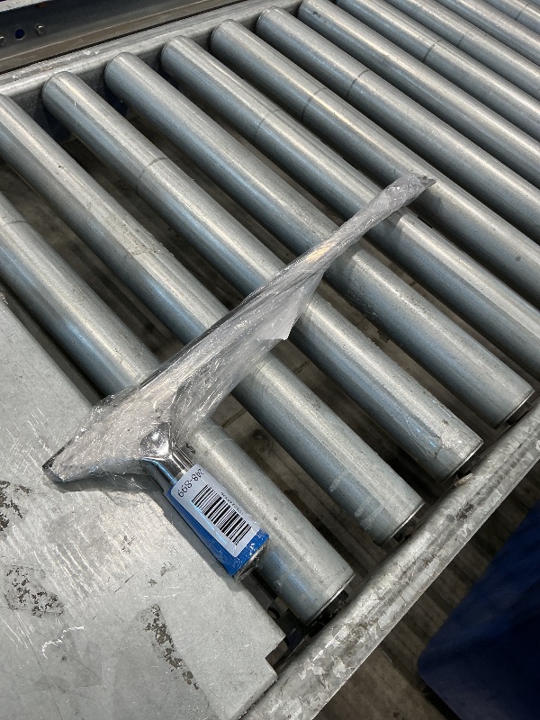 View 2 of 18-Inch Heavy-Duty Window Squeegee with Rubber Blade, Ideal 15 Degree Angle, Blue Handle