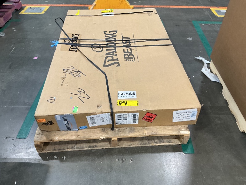 View 4 of **View Clerk Notes**Spalding The Beast® 60" Tempered Glass Portable Basketball Hoop