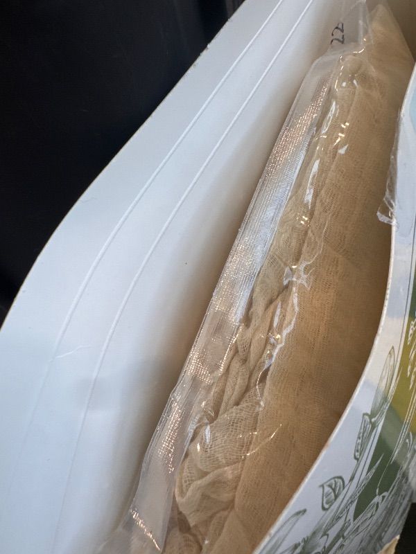 View 3 of 2 Pack Cheesecloth Table Runner, 120 Inch Beige Table Runner for Decor
