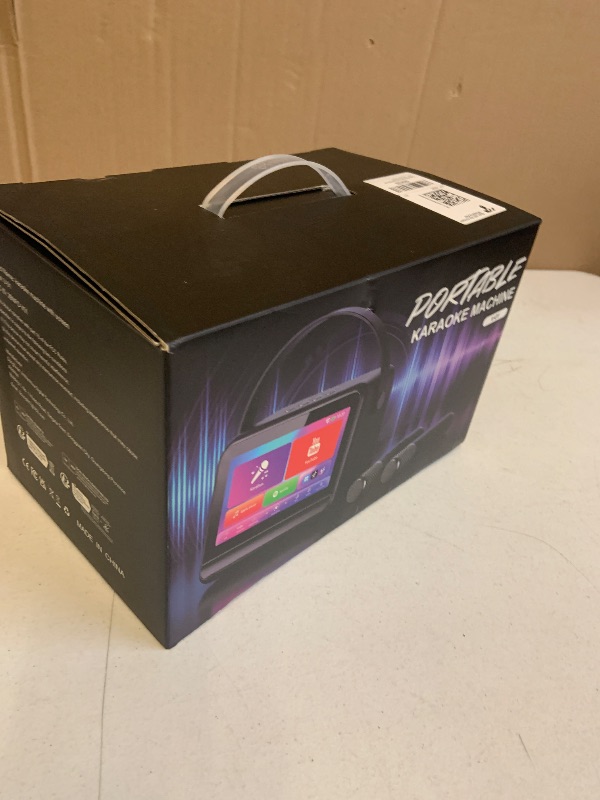 Photo 1 of Solagoo Karaoke Machine with 7" HD Screen & 2 Wireless Mics