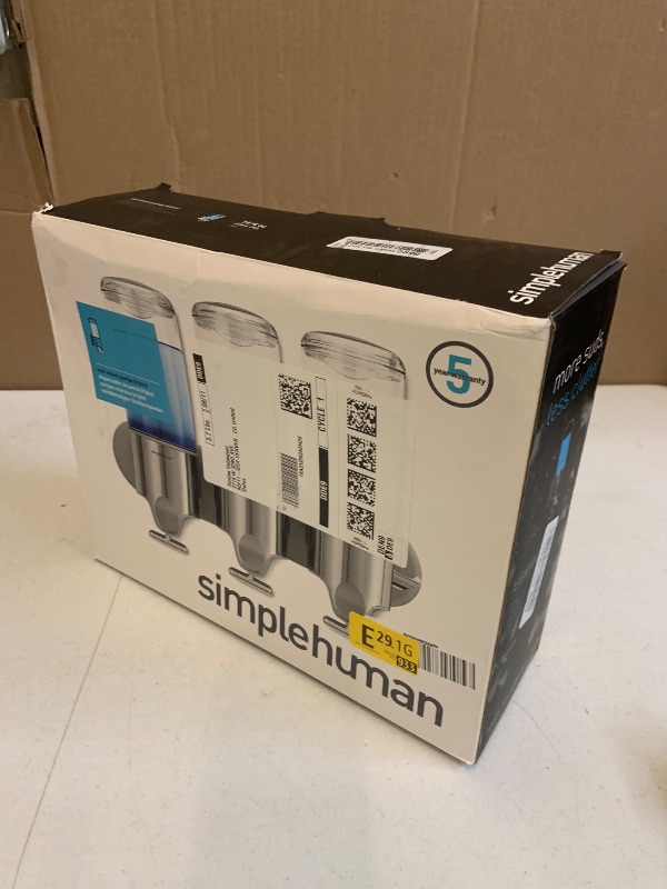 Photo 1 of simplehuman Triple Wall Mount Shower Dispenser