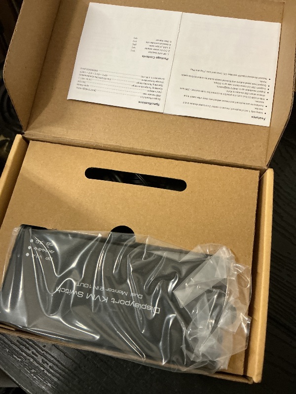 Photo 1 of TJCXELE Displayport KVM Switch - 2 Computers, 2 Monitors, 4K@144Hz, USB 3.0