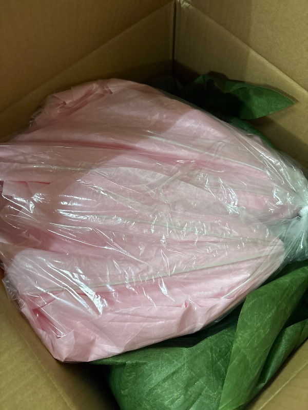 Photo 1 of ZEYEXE Giant Paper Artificial Flowers - Pink, 68 Inches