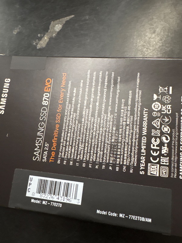 Photo 1 of 870 EVO SATA 2.5”