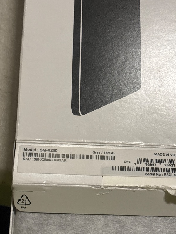 Photo 1 of Samsung Galaxy Tab A11+ 6GB RAM, 128GB Storage, Expandable Storage, Gray