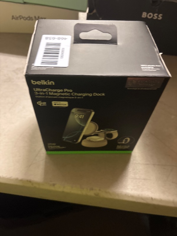 Photo 1 of Belkin Qi2.2 25W Wireless Fast Charging Station, 3 in 1 iPhone Charger