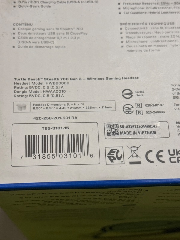 Photo 1 of Turtle Beach Stealth 700 Wireless Multiplatform Gaming Headset for PS5 & PC