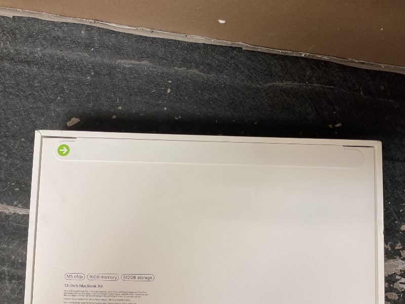 Photo 1 of Apple 2026 MacBook Air 13-inch Laptop with M5 chip: Built for AI, 13.6-inch Liquid Retina Display, 16GB Unified Memory, 512GB SSD, 12MP Center Stage Camera, Touch ID, Wi-Fi 7; Silver