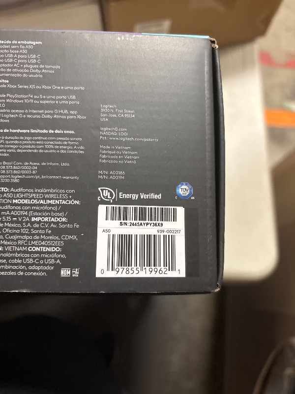 Photo 1 of Logitech G Astro A50 Wireless Gaming Headset - Black