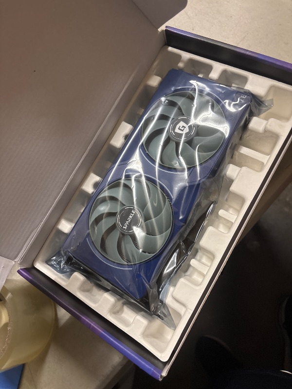 Photo 1 of Sparkle Intel Arc B570 Guardian OC Graphics Card, 10GB GDDR6, Torn Cooling 2.0, Axial Fan, Breathing Light, Metal Backplate, SB570G-10GOC