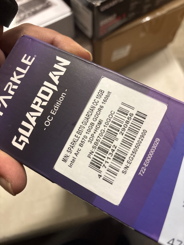 Photo 1 of Sparkle Intel Arc B570 Guardian OC Graphics Card, 10GB GDDR6, Torn Cooling 2.0, Axial Fan, Breathing Light, Metal Backplate, SB570G-10GOC