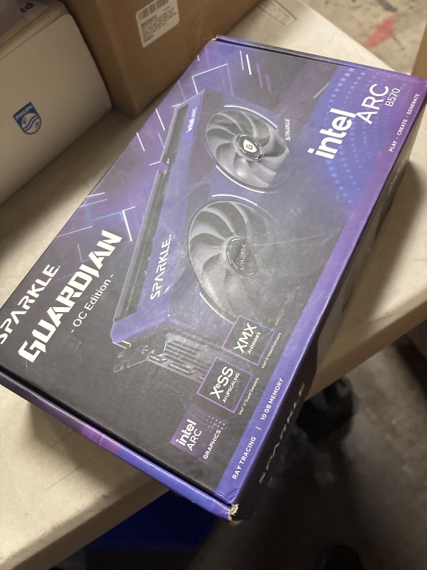 Photo 1 of Sparkle Intel Arc B570 Guardian OC Graphics Card, 10GB GDDR6, Torn Cooling 2.0, Axial Fan, Breathing Light, Metal Backplate, SB570G-10GOC