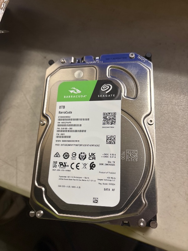 Photo 1 of Seagate 8TB BarraCuda Internal Hard Drive