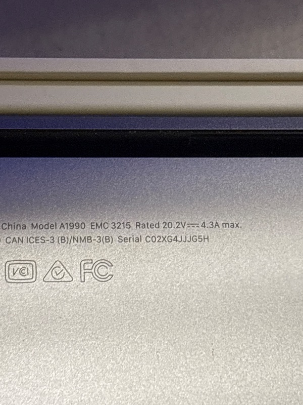 Photo 1 of 2018 macbook