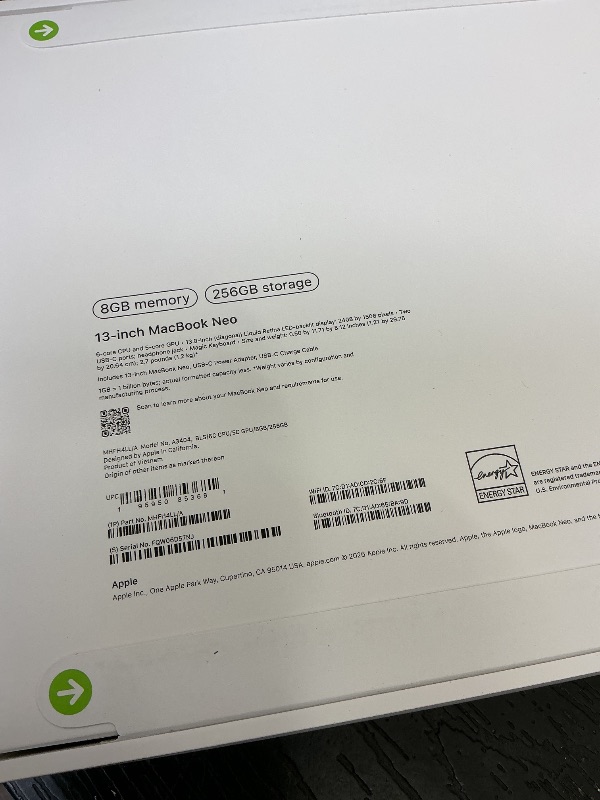 Photo 1 of Apple 2026 MacBook Neo 13-inch Laptop with A18 Pro chip: Built for AI and Apple Intelligence, Liquid Retina Display, 8GB Unified Memory, 256GB SSD Storage, 1080p FaceTime HD Camera; Blush