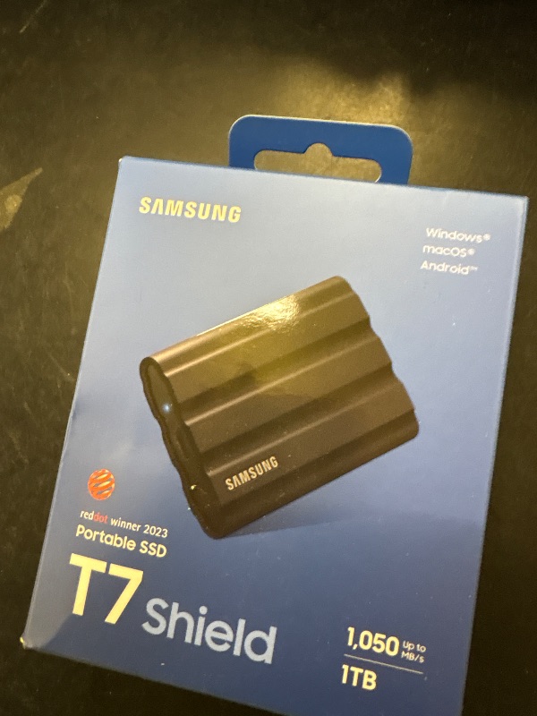 Photo 1 of Rugged, IP65 Water Resistant, External Solid State Drive for Photographers, Content Creators and Gaming (MU-PE1T0S/AM), Black