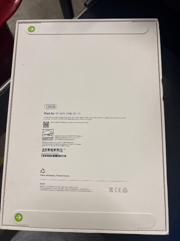 View 3 of Apple iPad Air 11-inch (M4): Liquid Retina Display, 128GB, 12MP Front/Back Camera, Wi-Fi 7 with Apple N1, Touch ID, All-Day Battery Life — Space Gray