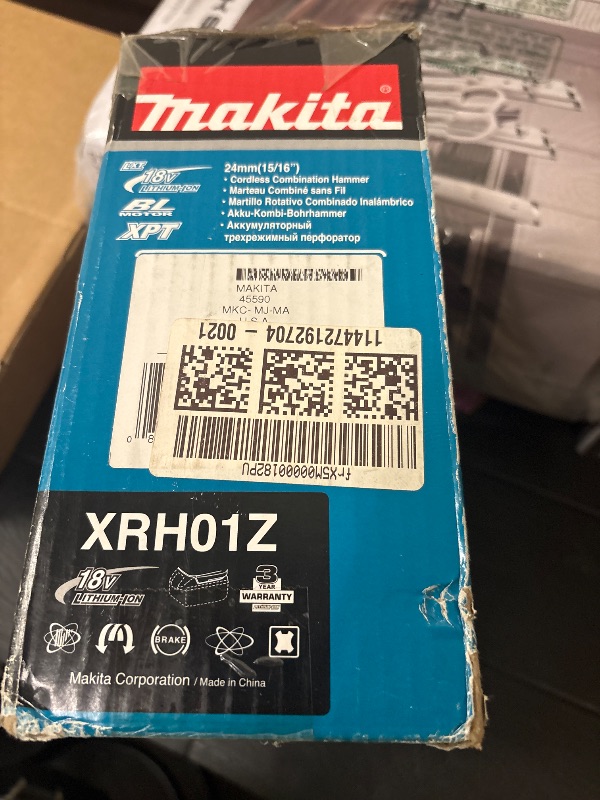 View 4 of Makita XRH01Z 18V LXT Lithium-Ion Brushless Cordless 1-Inch Rotary Hammer Accepts SDS-PLUS Bits