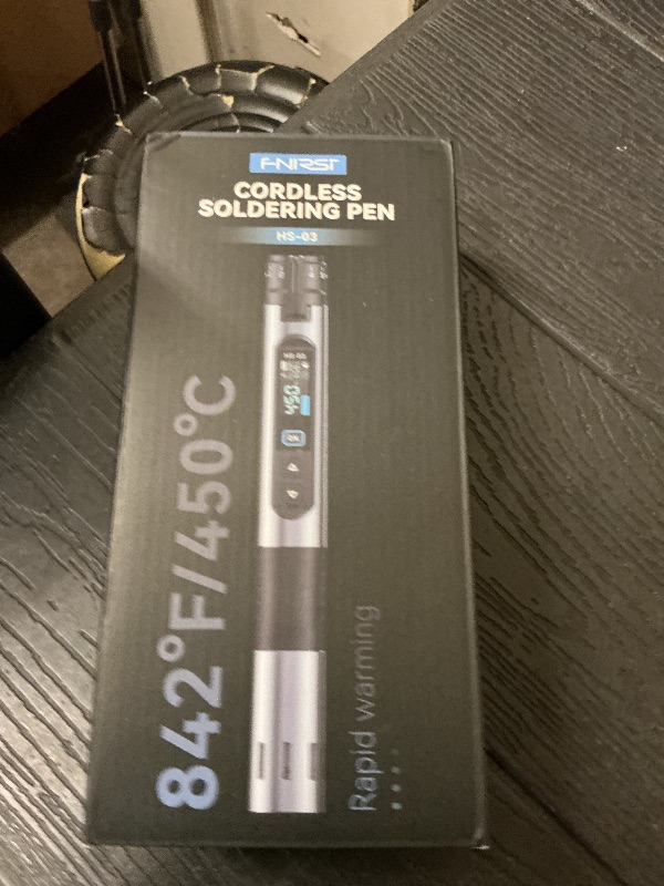Photo 1 of FNIRSI HS-03 Cordless Soldering Iron Kit