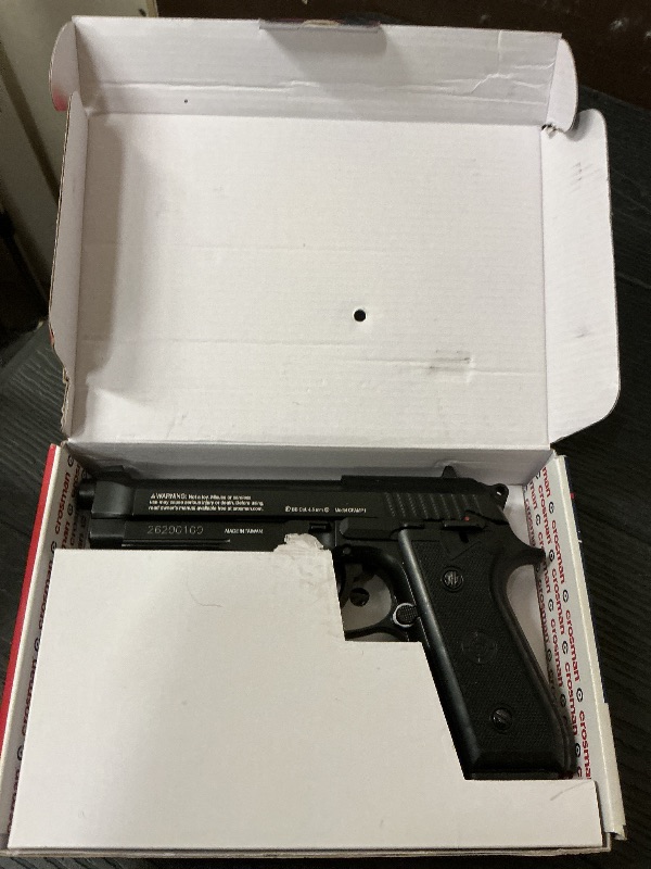 Photo 1 of Crosman CFAMP1L Full Auto P1 CO2-Powered BB Air Pistol With Laser Sight (Class II <1 mW)