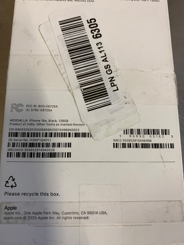 View 4 of Apple iPhone 16e 5G 128GB Black