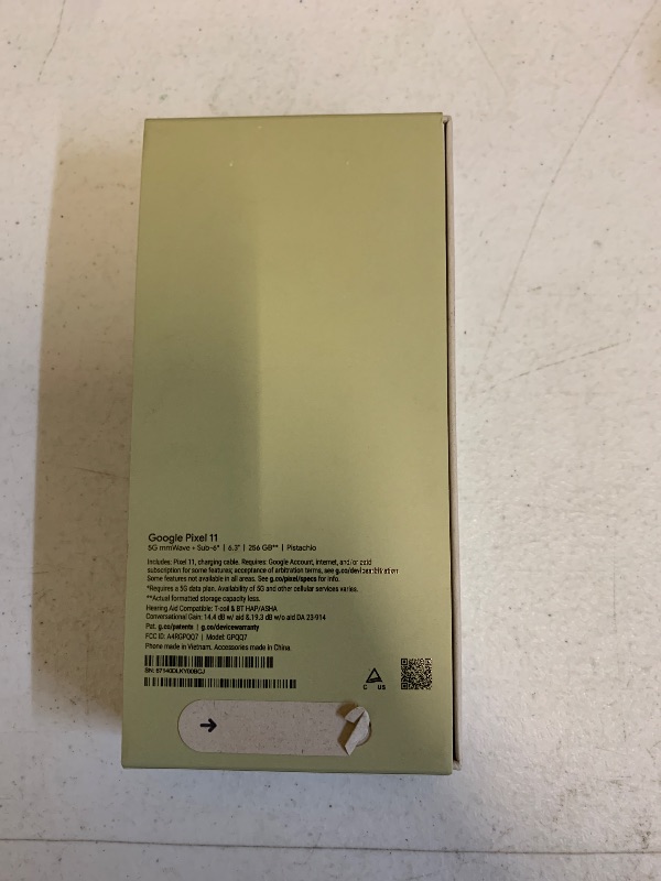 Photo 1 of Google Pixel 11 - Unlocked Smartphone, Gemini - 256 GB - Pistachio