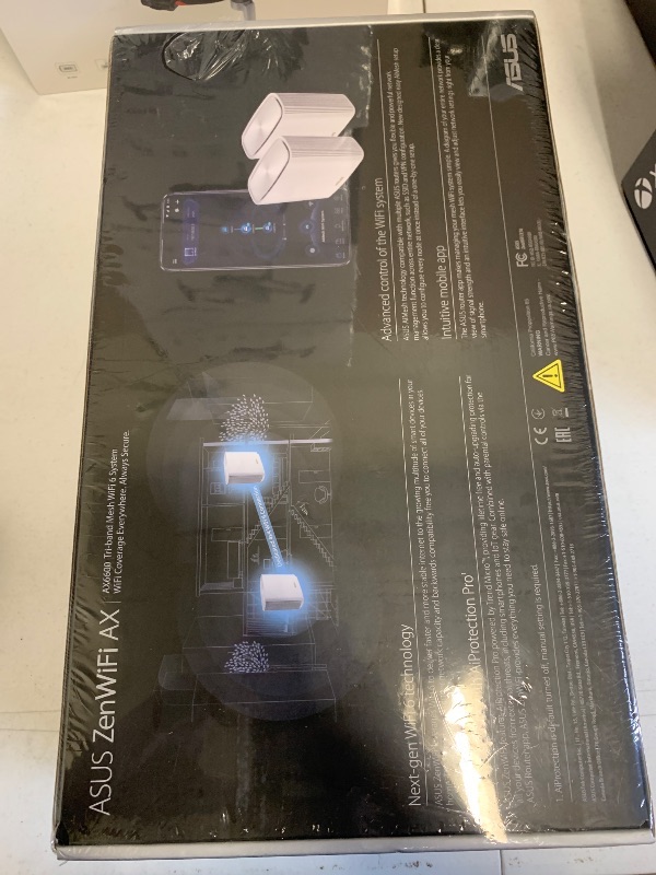 Photo 1 of ASUS ZenWiFi AX6600 Tri-Band Mesh WiFi 6 System (XT8 2PK) - Whole Home Coverage up to 5500 sq.ft & 6+ Rooms, AiMesh, Included Lifetime Internet Security, Easy Setup, 3 SSID, Parental Control, White