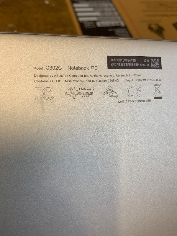 Photo 1 of ASUS Chromebook Flip C302 2-in-1 Laptop
