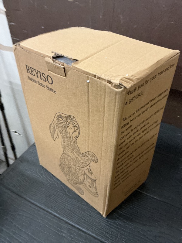 Photo 1 of REYISO Solar Rabbit Garden Statue
